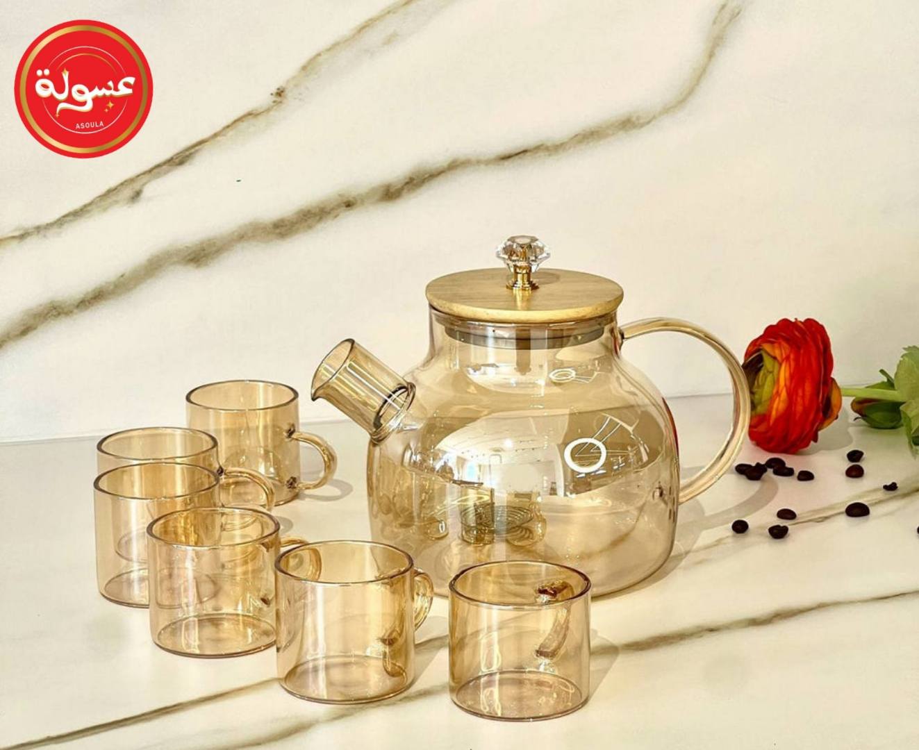 براد بيركس مستورد مع 6 اكواب