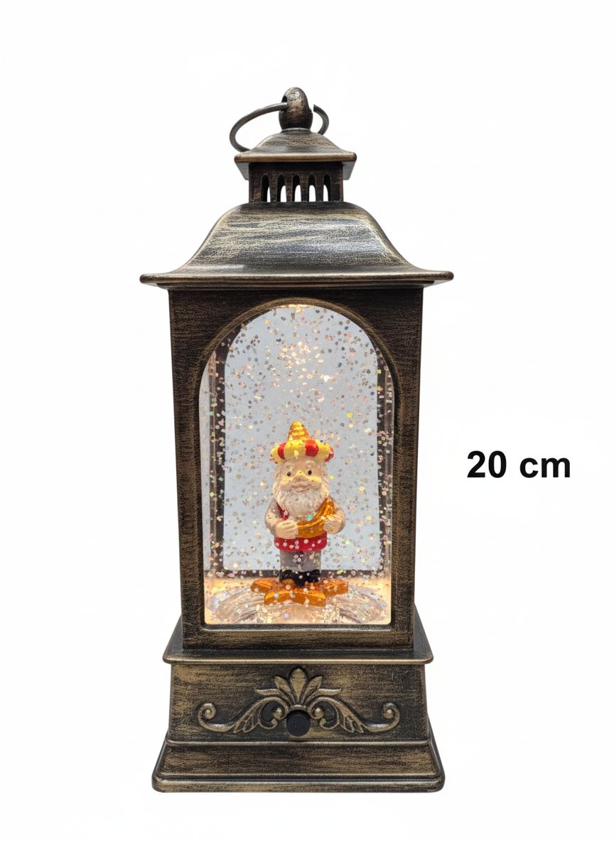 فانوس "الشيخ" من فنانيس – الإصدار الفاخر بالجليتر المتحرك (20 سم)