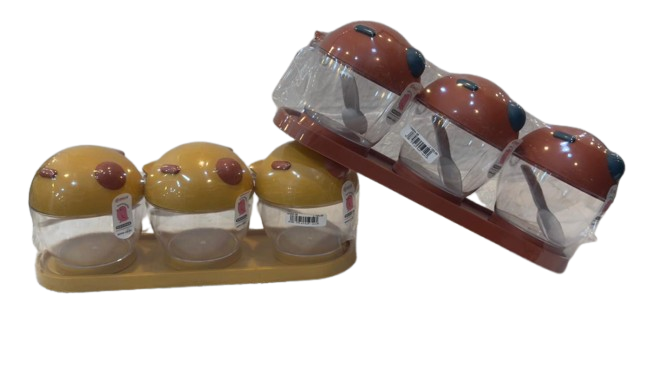 Spice Set – 3 Jars with Tray