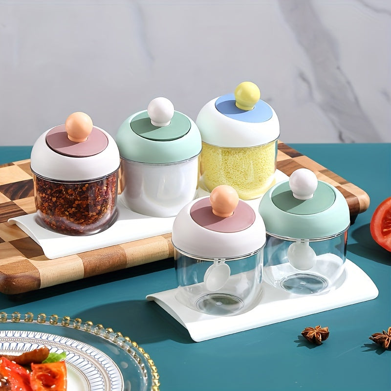 قطع3 مجموعة واحدة، مجموعة أوعية التوابل، مرطبان توابل المطبخ، حاويات توابل لطيفة