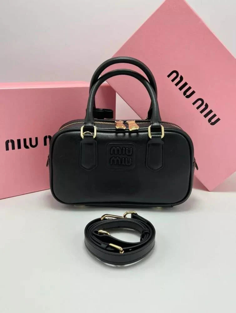Miu Miu Leather Top Handle Mini Bag –WITH BOX