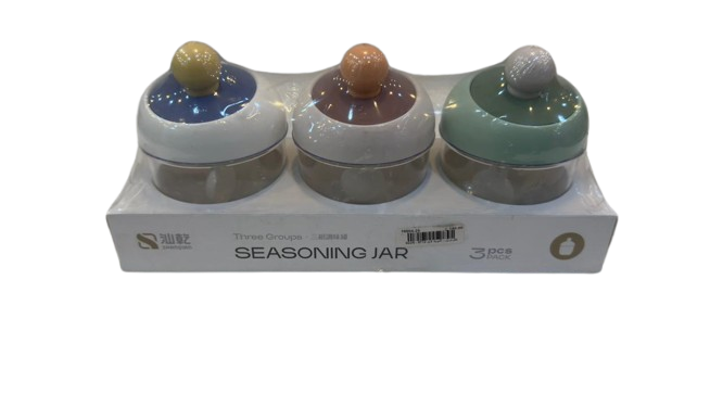 Spice Set – 3 Jars with Tray