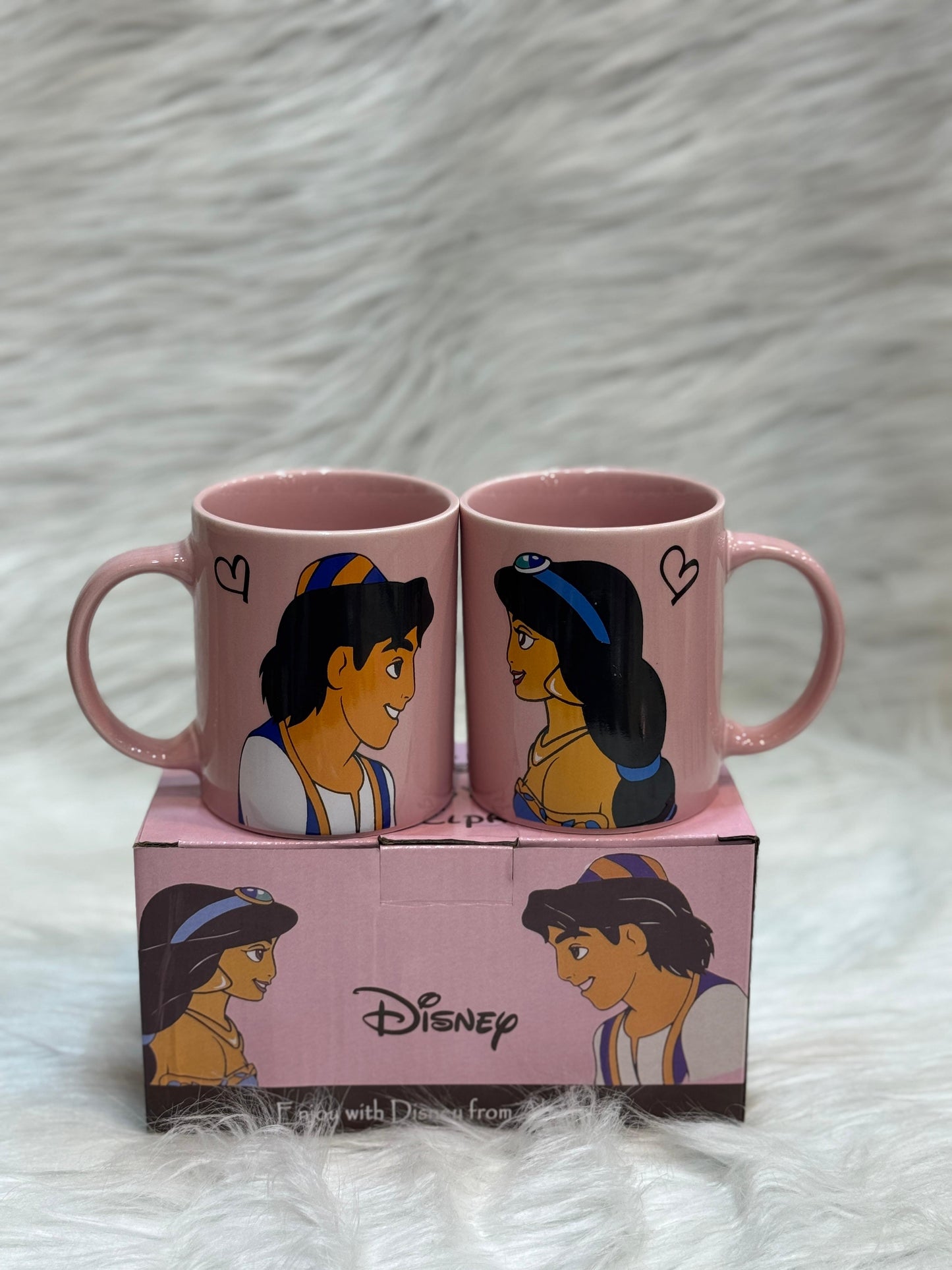 أكواب مزدوجة الأميرة ياسمين وعلاء الدين من ديزني