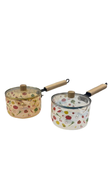 Heat Resistant Glass Saucepan with Lid – Oven Safe Transparent Cooking Pot