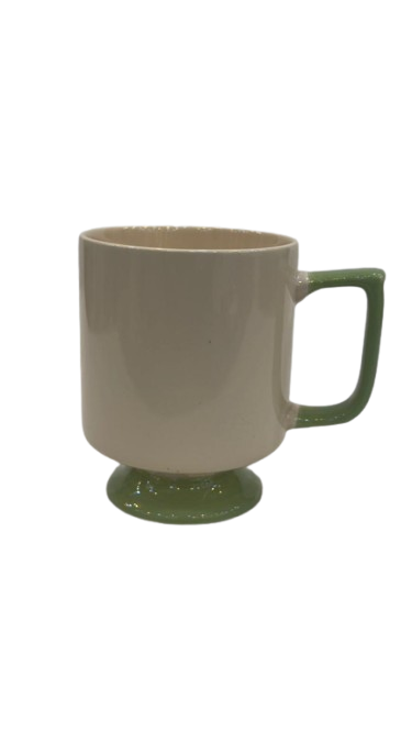 Minimal Pedestal Ceramic Mug – Modern Stand Coffee Cup