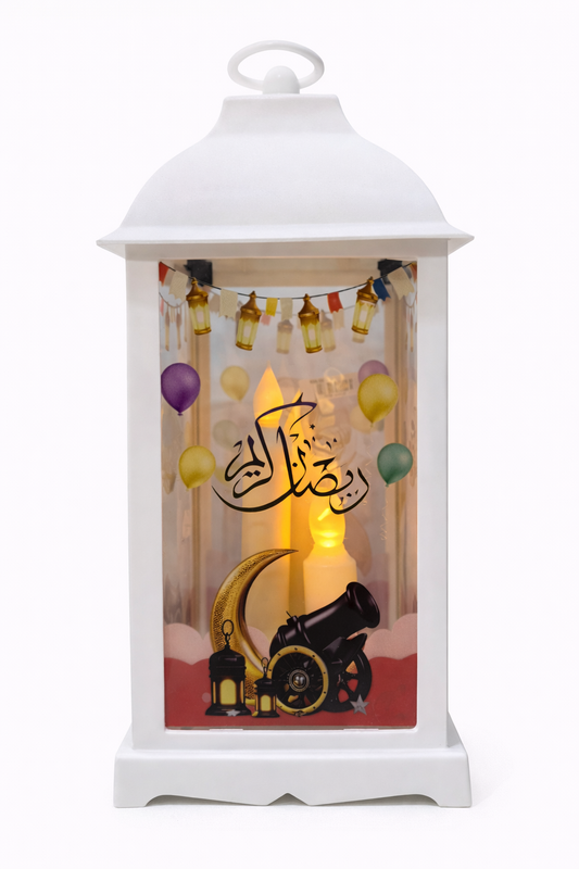 فانوس رمضان أكريليك مضيء – تصميم رمضاني أنيق