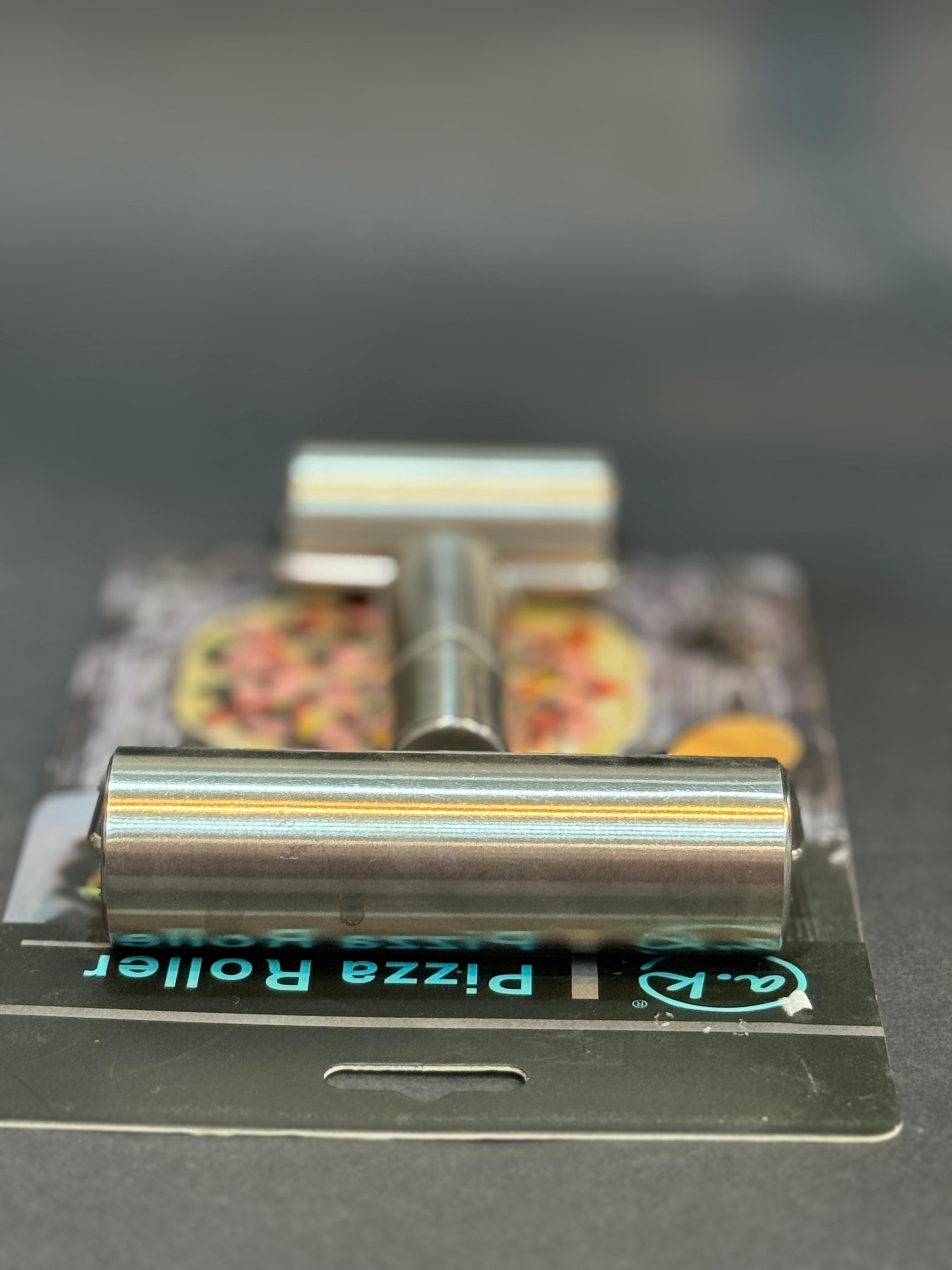 نشابة ستانلس ستيل مزدوجة مزودة بيد - فضي