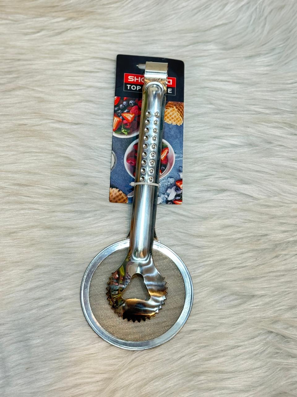 اداة قلي 2 في 1 من الستانلس ستيل مع مصفاة