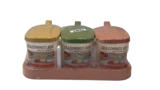 Spice Set – 3 Jars with Tray