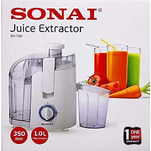 عصارة فواكه سوناي- 350 وات، سعة 1 لتر –