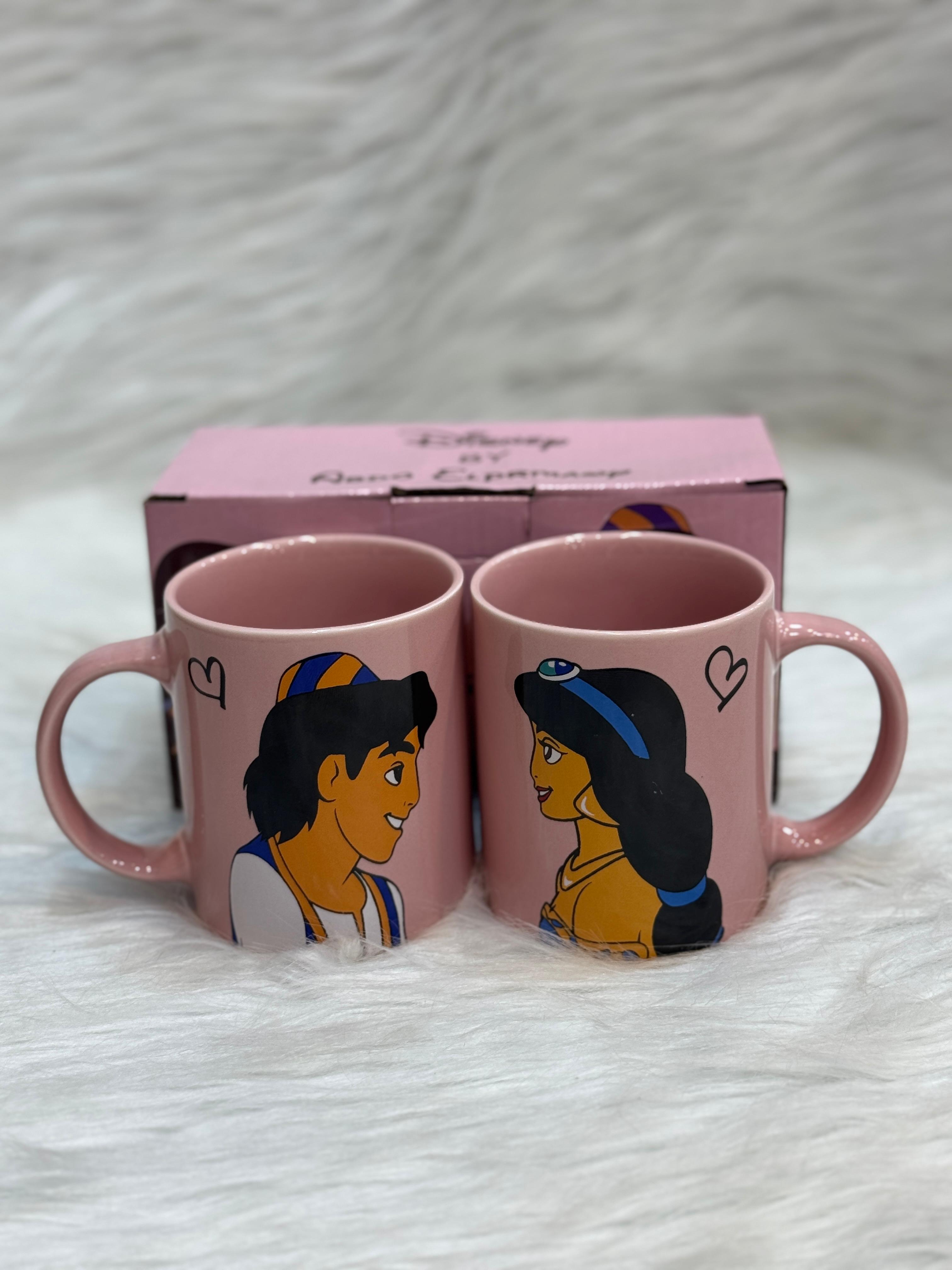 أكواب مزدوجة الأميرة ياسمين وعلاء الدين من ديزني