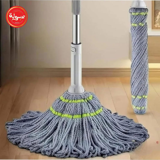 مساحة موب/ شرشوبة أرضيات من الألياف الدقيقة من فيوكس، بعصر ذاتي ومقبض قابل للتمديد