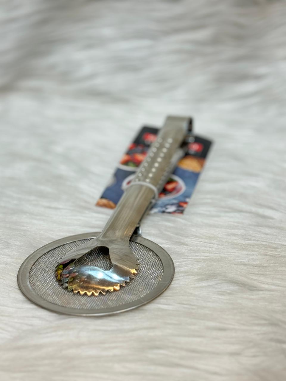 اداة قلي 2 في 1 من الستانلس ستيل مع مصفاة