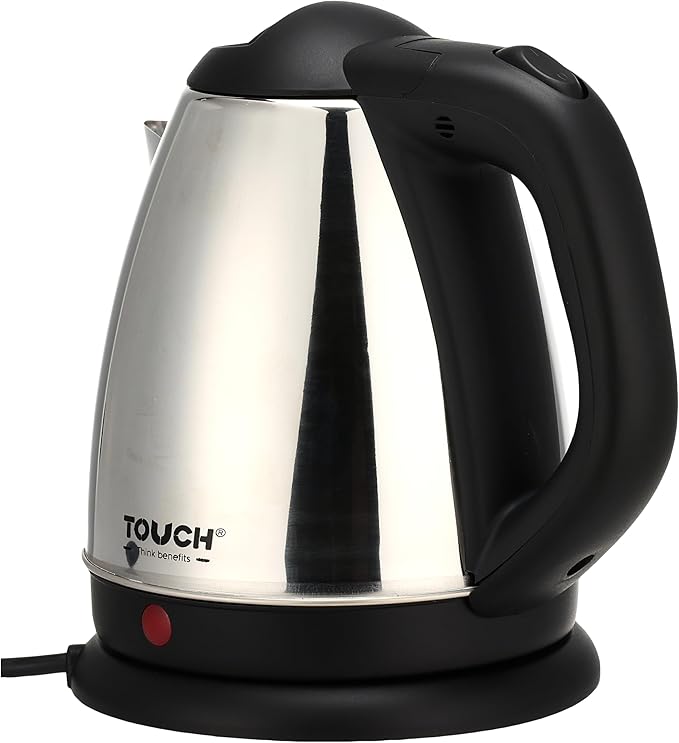 لاية كهربائية من الفولاذ المقاوم للصدأ من تاتش الزنوكي، سعة 1.5 لتر،