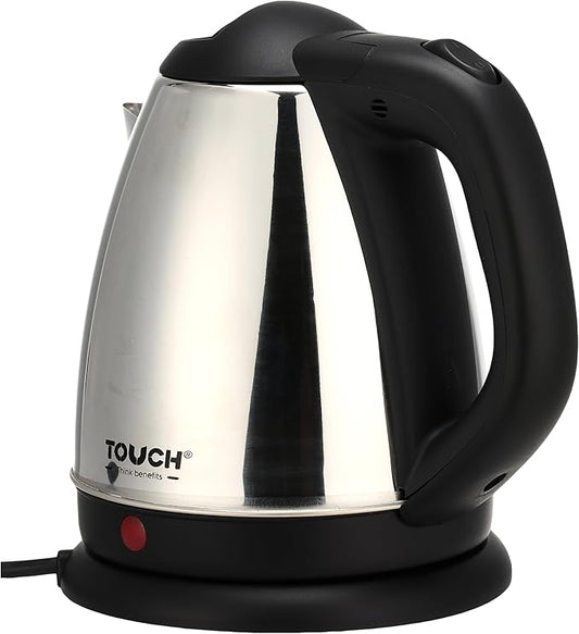 لاية كهربائية من الفولاذ المقاوم للصدأ من تاتش الزنوكي، سعة 1.5 لتر،