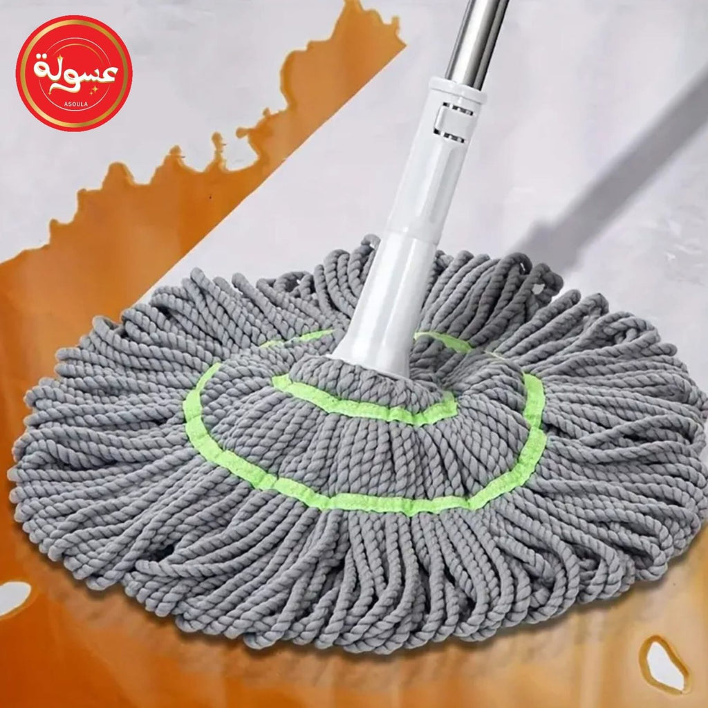 مساحة موب/ شرشوبة أرضيات من الألياف الدقيقة من فيوكس، بعصر ذاتي ومقبض قابل للتمديد