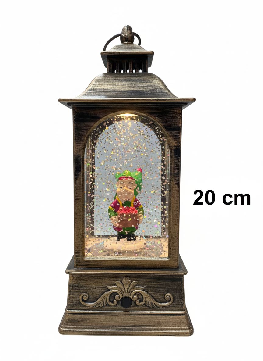 فانوس "الشيخ" من فنانيس – الإصدار الفاخر بالجليتر المتحرك (20 سم)