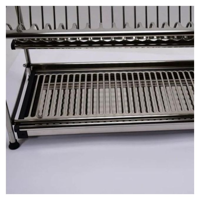 خزانة مطبخ ثلاثية الطبقات من الفولاذ المقاوم للصدأ 316 مع درج - ثقيلة الاستخدام