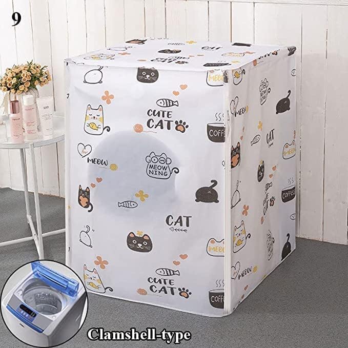 غطاء مقاوم للغبار والماء لغسالة ومجفف بتحميل امامي، غطاء غسالة اوتوماتيك