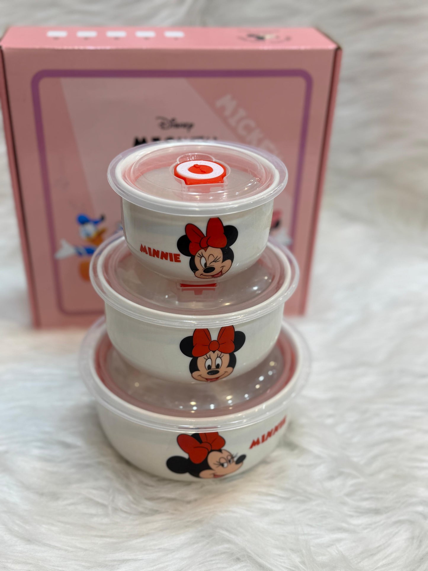 طقم علب ثلاجة بورسلين ديزني