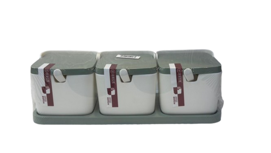 Spice Set – 3 Jars with Tray