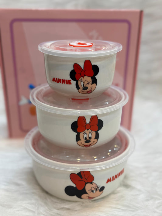 طقم علب ثلاجة بورسلين ديزني