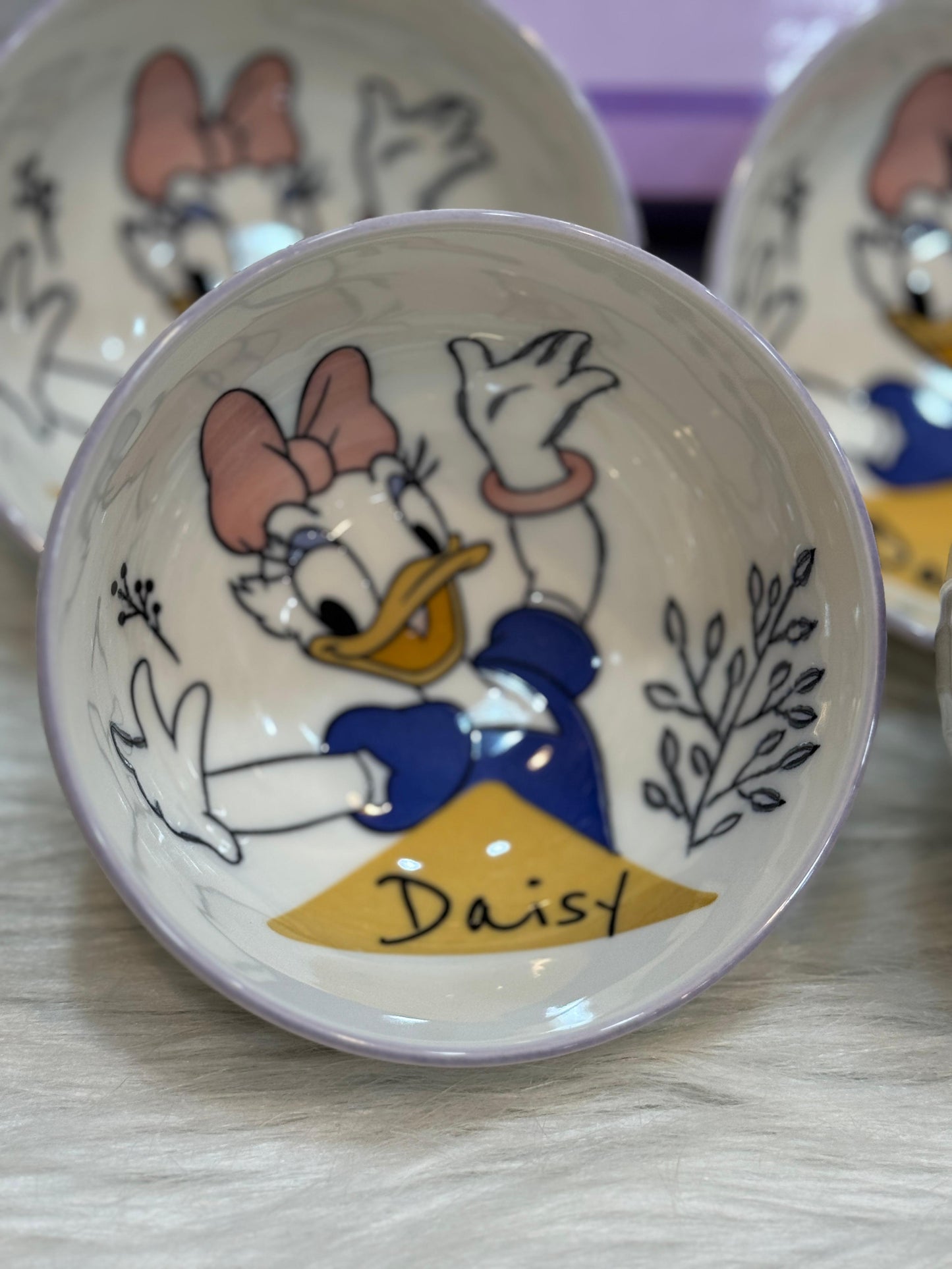 طقم بولات أطفال 4 قطع بورسلين آمن للطعام سعة 350 مل – تصميم عملي وأنيق