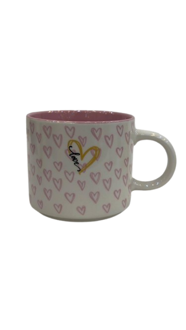 Cute Bow Pattern Ceramic Mug – Aesthetic Ribbon Coffee Cup