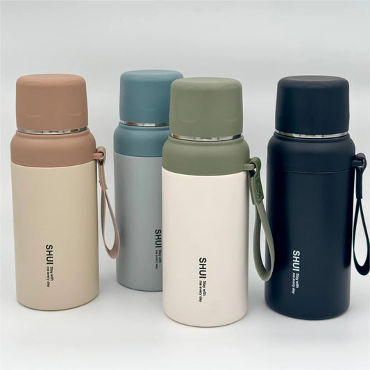 زجاجة حرارية بيد – تحفظ الحرارة والبرودة | ألوان شيك