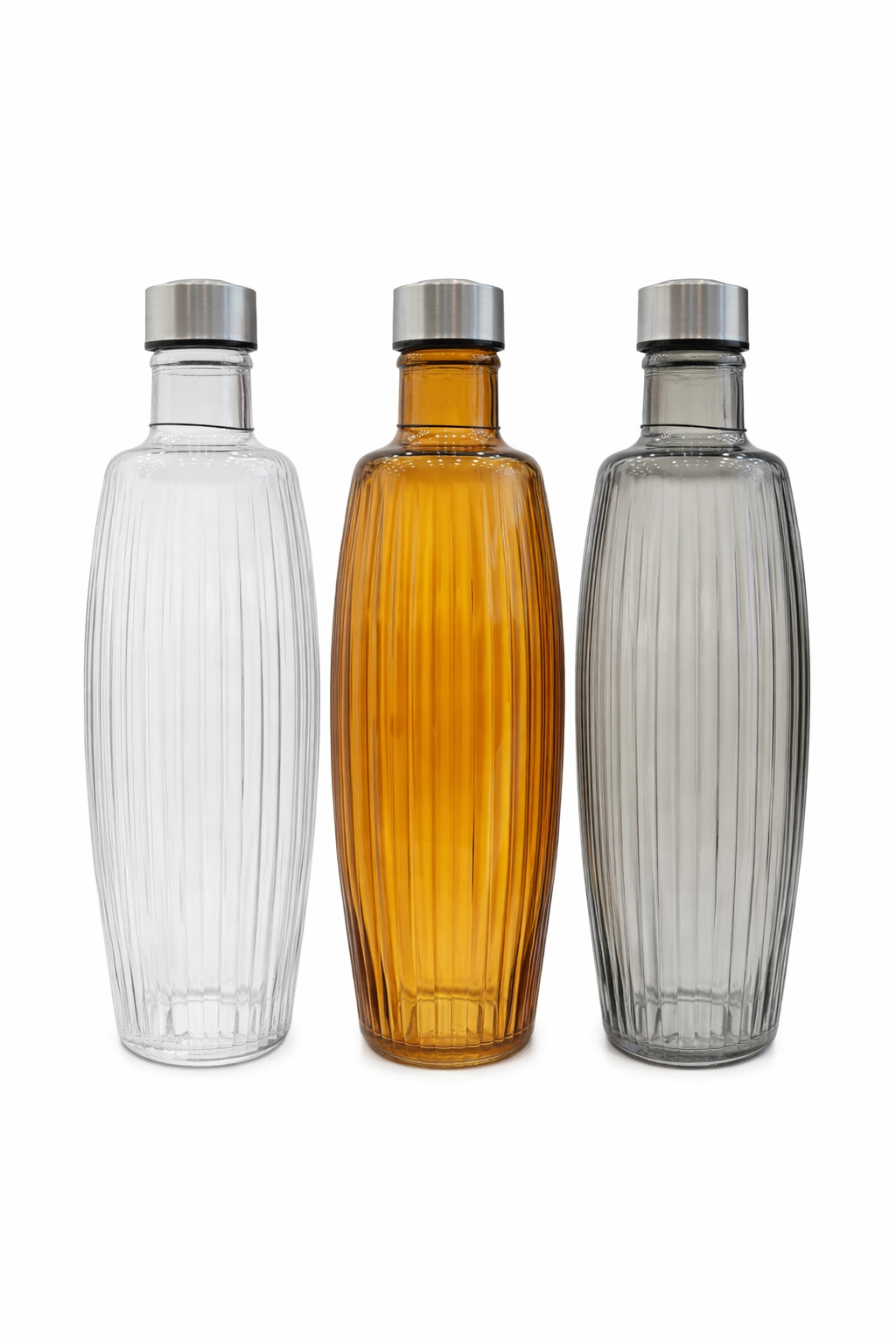 زجاجة لوكـس زجاج بغطاء ستانلس – 1.2 لتر