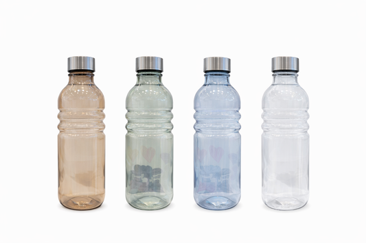 زجاجة زجاج ديلي بغطاء ستانلس – 1.2 لتر