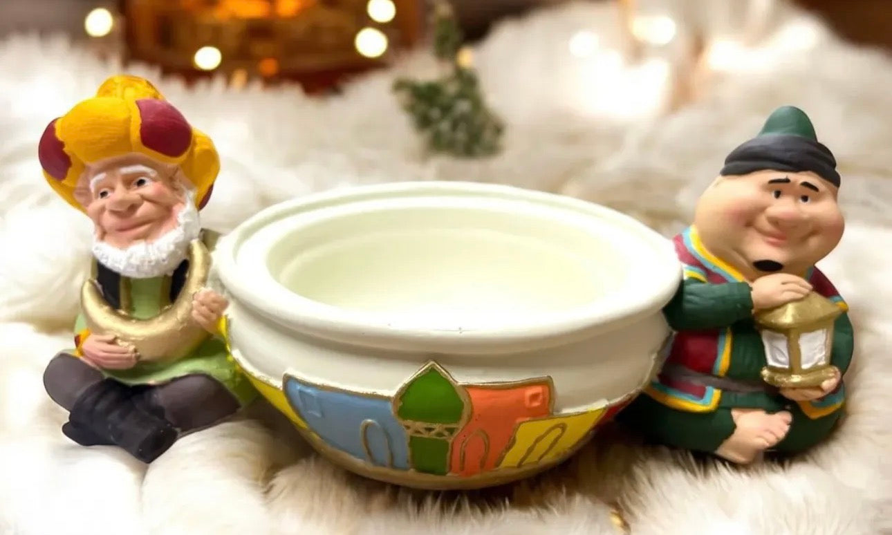 طبق ديكور خزف بورسلين بشخصيات رمضانية توينز