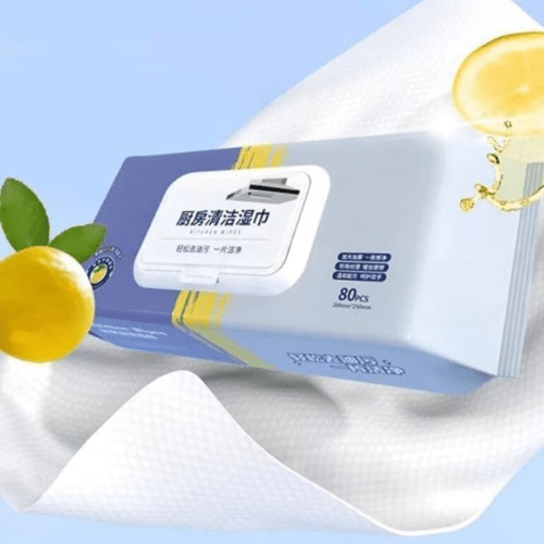 مناديل مبللة متعددة الاستخدام – برائحة الليمون (80 منديل)