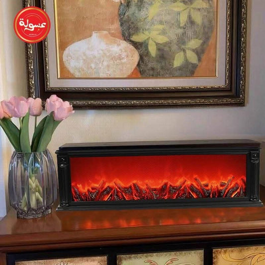 دفاية ديكور كهرباء شكل مدفأة نار