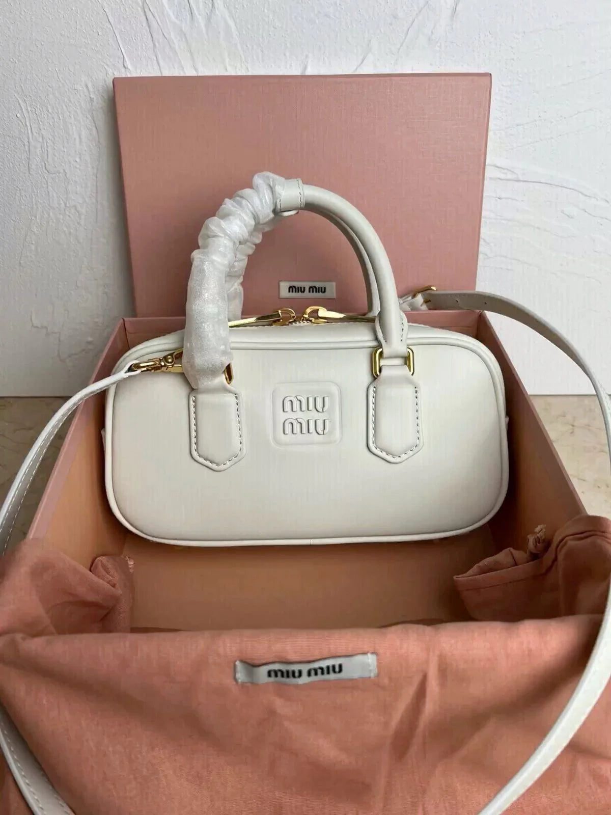 Miu Miu Leather Top Handle Mini Bag –WITH BOX