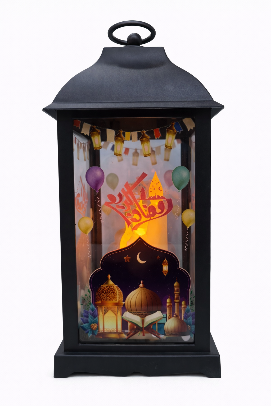 فانوس رمضان أكريليك مضيء – تصميم رمضاني أنيق