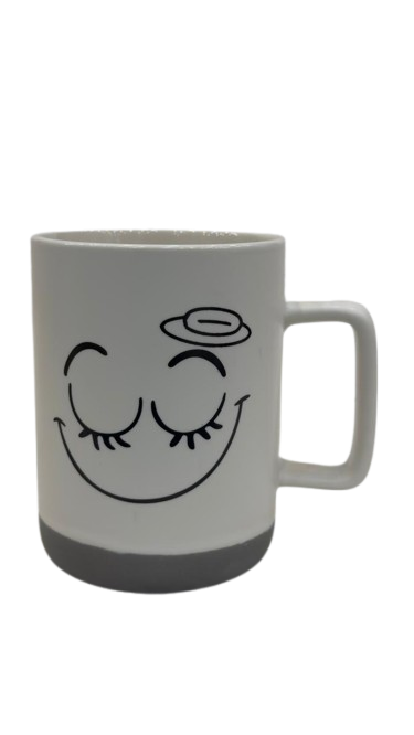 Cute Smiley Face Mug – Happy Cartoon Coffee Cup