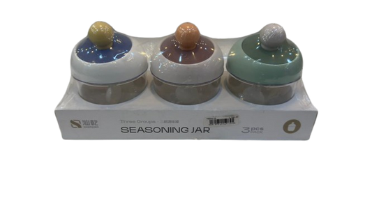 Spice Set – 3 Jars with Tray