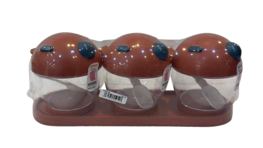 Spice Set – 3 Jars with Tray